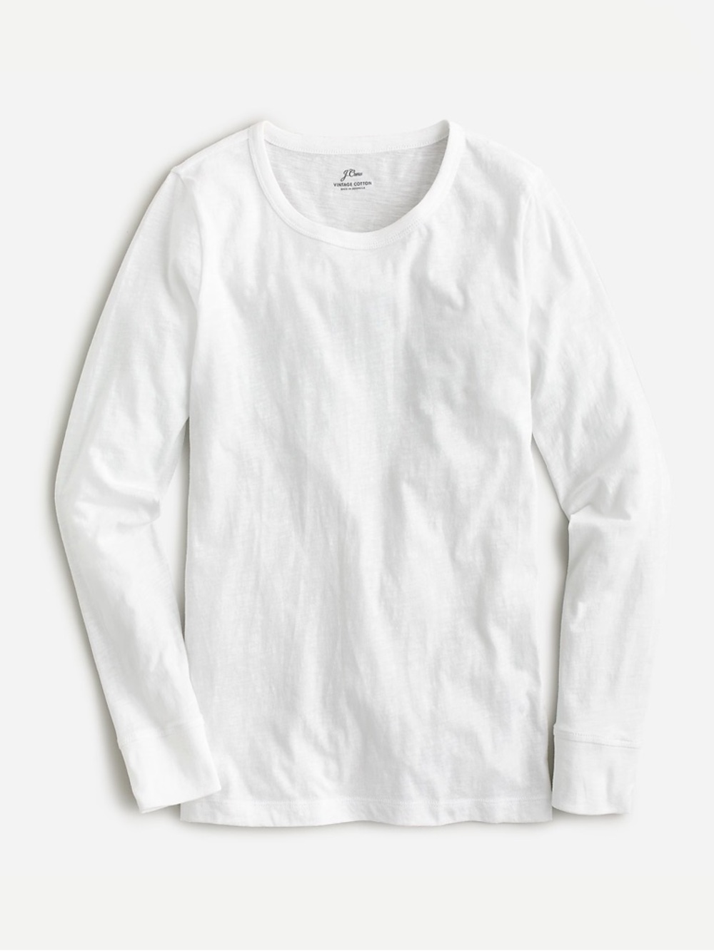 J. crew Vintage cotton crewneck long-sleeve T-shirt